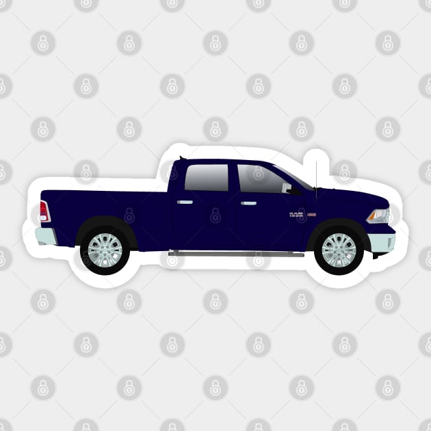 Blue pickup truck Sticker by BassFishin